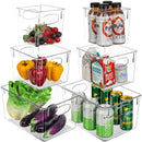 SORBUS FRIDGE STORAGE DRAWERS (6 PACK) - CLEAR - Like New