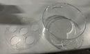 MYGIFT TB-RAC0117CLR CLEAR ACRYLIC COOLER BUCKET WITH LID, VASE, 6 HOLES - CLEAR - Like New
