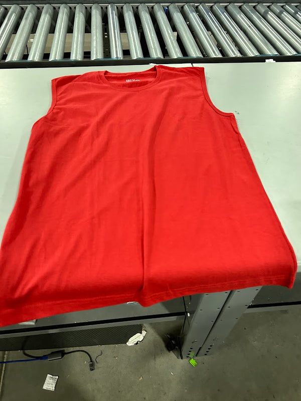 GALAXY BY HARVIC MEN'S ASSORTED SLIM FIT MUSCLE TANK T-SHIRT - SIZE: XL - RED - Brand New