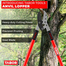TABOR TOOLS GB30A Anvil Lopper 30 Inch Aluminum Tree Trimmer - Green - Brand New