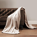 NORTHWEST STORE ASHFORD HOME COZY WARMWELL BLANKET MOONLIGHT TAUPE - FULL - Like New