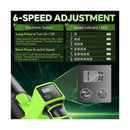ELRINA LEAF BLOWER CORDLESS WITH 2 X 3.0AH BATTERIES AND CHARGER - GREEN - Like New