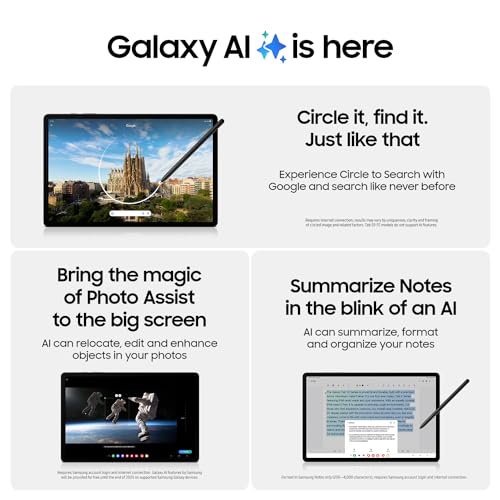 SAMSUNG GALAXY TAB S9 11 128GB WIFI 7 ANDROID AI SM-X710NZAAXAR – GRAPHITE - Like New
