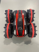 AMPHIBIOUS RC CAR REMOTE CONTROL KIDS 4WD 2.4GHZ 2 IN 1 RC STUNT CAR - BLACK/RED - Like New
