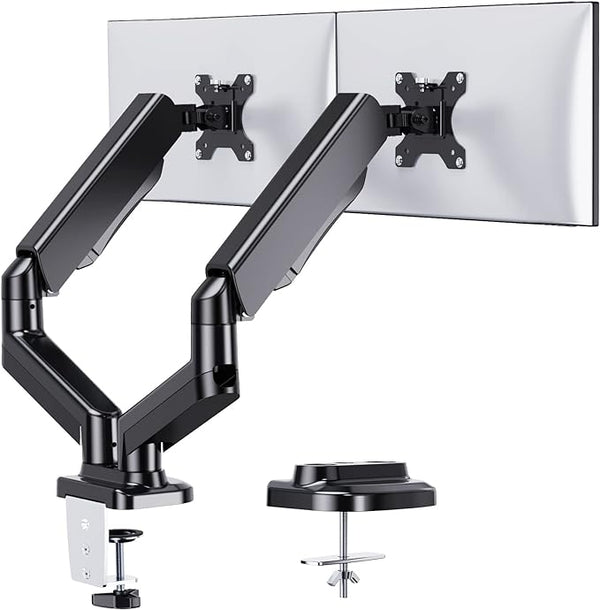 Irongear Dual Monitor Stand Adjustable Gas Spring Mount IG7123 - Black - Like New