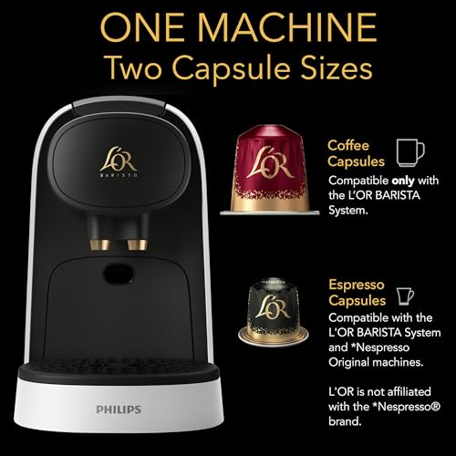 L'OR Barista System Coffee and Espresso Machine Combo by Philips Matte Grey - Like New