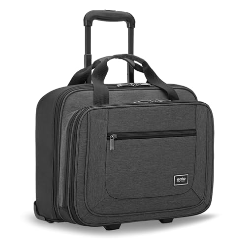 SOLO NEW YORK ROLLING CASE WITH WHEELS - BRYANT - GRAY - Brand New
