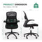 NOVILLA ERGONOMIC OFFICE CHAIR DESK CHAIR MESH OFFICE CHAIR - BLACK - Like New