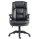 LORELL EXECUTIVE HIGH-BACK OFFICE CHAIR ADJUSTABLE HEIGHT SHT94555 BLK - BLACK - Like New