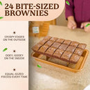 GOTHAM STEEL XL BROWNIE PAN DIVIDERS BAKING ALL EDGE BROWNIES - BROWN - Like New