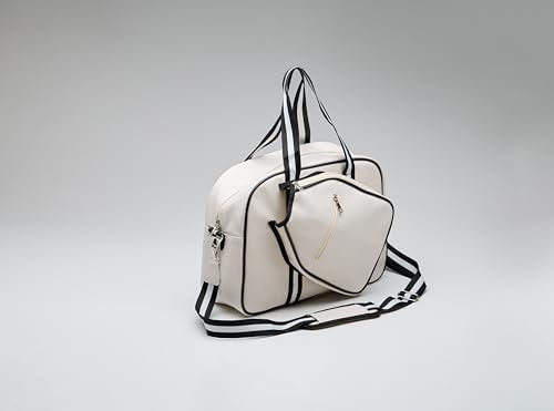 DAKOMYO LUXURY WHITE PICKLEBALL TOTE BAG - STYLISH & DURABLE PICKLEBALL BAGS - Like New