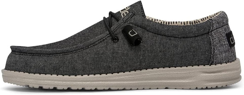 110064985 Hey Dude Men’s Wally Chambray Black 10 - Like New