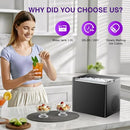 ORFLROA Countertop 9 Ice Cubes 6 Mins Portable Ice Maker 2 Sizes S/L - Inky - Like New
