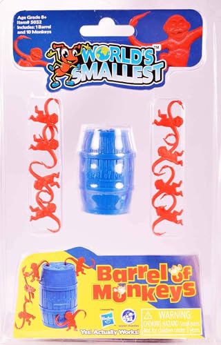 Super Impulse World's Smallest Barrel of Monkey - Red/Blue/Purple - Brand New
