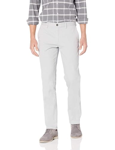 AMAZON ESSENTIALS MEN'S SLIM-FIT WRINKLE-RESISTANT CHINO PANT - GRAY - 30"x30" - Like New