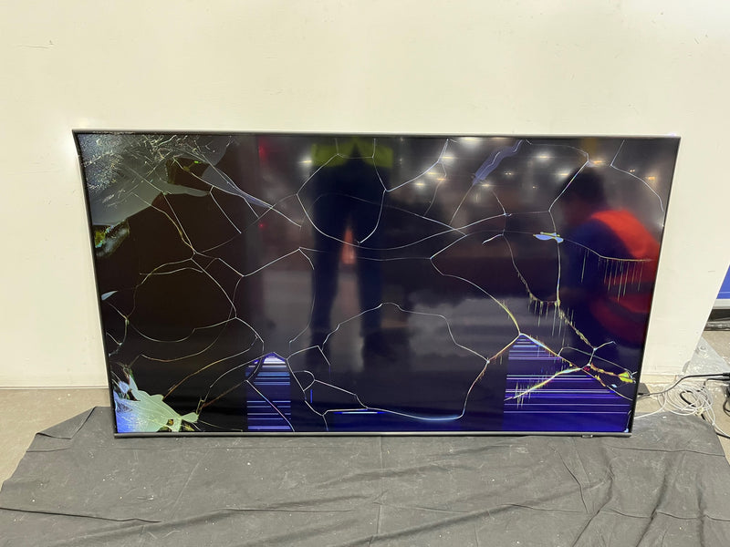 For Parts: Samsung 60” Class Q60B QLED 4K Smart Tizen TV - CRACK SCREEN MISSING COMPONENTS