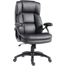 LORELL EXECUTIVE HIGH-BACK OFFICE CHAIR ADJUSTABLE HEIGHT SHT94555 BLK - BLACK - Like New