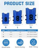 SUHINE 48 PCS SOCCER PENNY FOR SPORTS SOCCER SCRIMMAGE VESTS MULTICOLOR - Like New