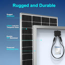 ACOPOWER SOLAR PANEL 200W 24 VOLT MONOCRYSTALLINE HIGH EFFICIENCY - SILVER/WHITE - Like New