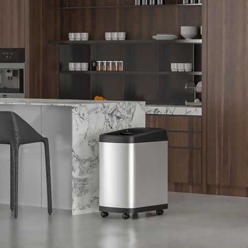 ELLO&ALLO 13 GALLON TOUCHLESS KITCHEN TRASH CAN - STAINLESS STEEL - Like New
