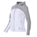 SPYDER WOMEN'S ALYCE SOFTSHELL JACKET WITH HOOD, WHITE, MEDIUM - Like New