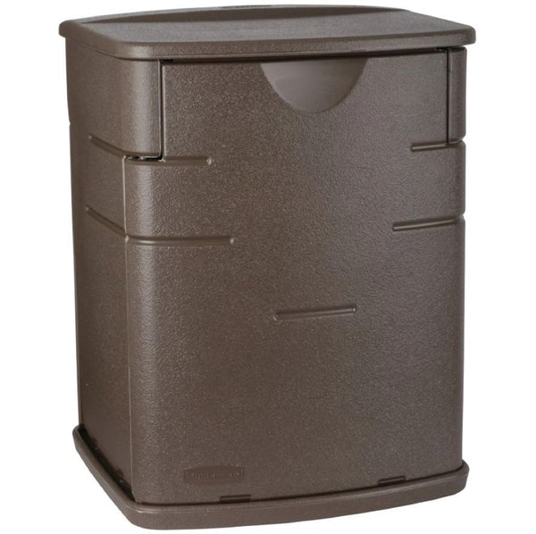 1828823 Rubbermaid Small Resin Outdoor Storage Deck Box (19 Gal) Mocha - Like New