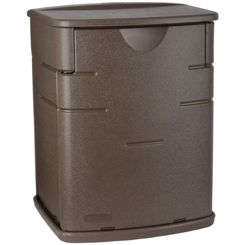 1828823 Rubbermaid Small Resin Outdoor Storage Deck Box (19 Gal) Mocha - Like New