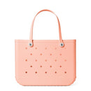 BOGG BAG Original Large Tote – 19” x 14” x 9” – Washable (Peachy Beachy Buttons) - Brand New