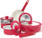 Bazova Healthy Ceramic Cookware Set, 13 Pieces - Red Like New