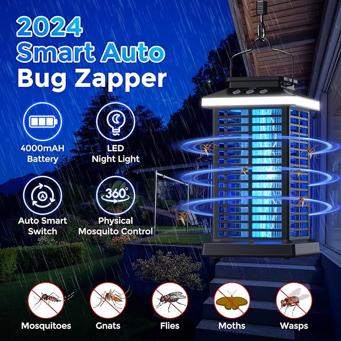 KOOSA Bug Zapper Mosquito 2 in 1 Portable & Rechargeable MK01 - - Scratch & Dent