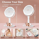 GONOBLE LIGHTED MAKEUP MIRROR WITH 10X MAGNIFICATION RECHARGEABLE MS23 - WHITE - Like New