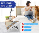 Pets Depot Set 3 in 1 Grey Dog Stairs High Beds Mastiff 3 In 1 - Black - Brand New