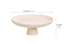 House of Five Studio Large Off white Ceramic Pedestal Bowl - Brand New