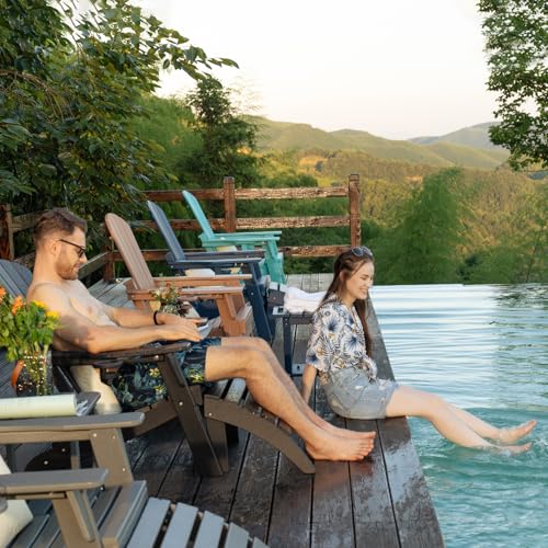 NEVILYWOOD FOLDING ADIRONDACK CHAIR ERGONOMIC EXTENDED BACKREST 1PC - WHITE - Like New