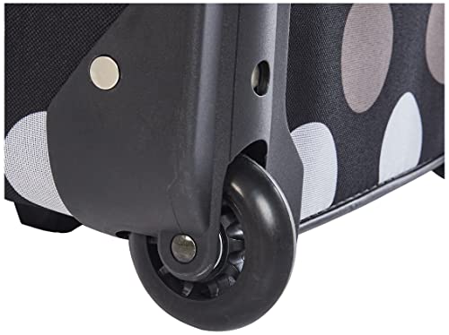 ROCKLAND FASHION SOFTSIDE LUGGAGE SET, 2-PIECE LUGGAGE - NEW BLACK DOT - Like New