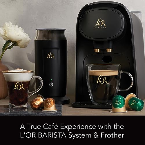 L'OR BARISTA FROTHER STEAMER HOT COLD FOAM MAKER WARMER 8.5OZ/250ML - BLACK - Like New