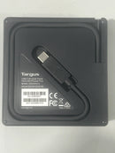 TARGUS USB-C TRAVEL DOCK WITH POWER PASS-THROUGH - BLACK - Like New