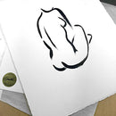 Sitting Woman, Original Hand Painted Acrylic Art, Limited Edition Series of 100 - Brand New