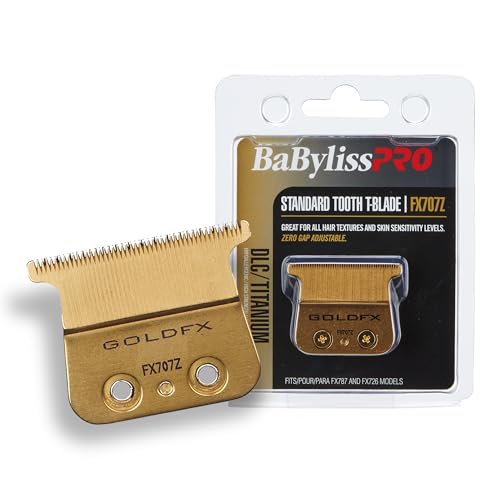 Replacement Blades, Standard and Fine-Tooth T-Blades for Hair Trimmers - GOLD - Brand New