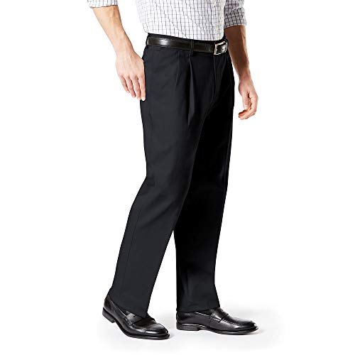 726770004 DOCKERS MEN'S CLASSIC FIT SIGNATURE LUX COTTON PLEATED 48X30 BIG TALL - Brand New