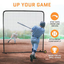 ACELETIQS BASEBALL Pitching Net Compact XL Sizes Softball Baseball - BLACK - Like New