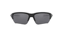 0OO9363-0264 OAKLEY MEN'S FLAK BETA RECTANGULAR POLISHED BLACK-BLACK IRIDIUM - Like New