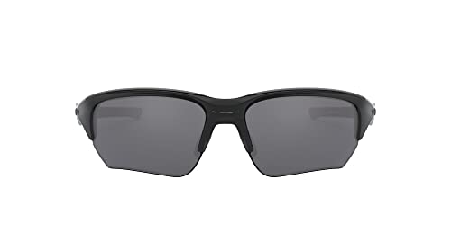 0OO9363-0264 OAKLEY MEN'S FLAK BETA RECTANGULAR POLISHED BLACK-BLACK IRIDIUM - Like New