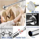 BLU-PIER TECH SHOWER CURTAIN ROD TENSION - 28-48 INCH NEVER RUST - SILVER - Like New