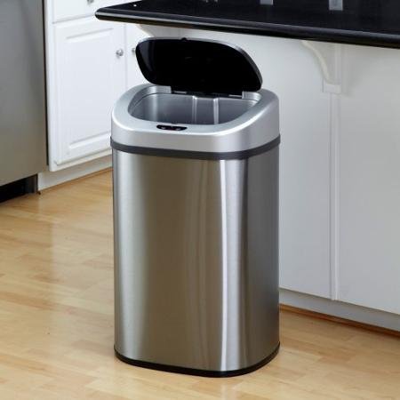 SUPERNON NINE STARS DZT-80-4 TOUCHLESS 21.1 GALLON TRASH CAN - - Scratch & Dent