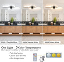 Daunton Modern LED Vanity Light, 40.5 inch DX23014V1 - Black Trim Like New