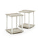 FURINNO SIMPLISTIC SET OF 2 END TABLE - SONOMA OAK/WHITE - Like New