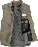 6520 Legendary Whitetails Mens CCW Canvas Water Resistant Vest Army XL - Like New