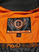 TRUE ELEMENT MENS STYLE LEATHER MOTORCYCLE VEST - SIZE: MEN 2XL - BLACK - Brand New