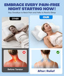 EMIRCEY SLEEP DOCTOR APPROVED CERVICAL NECK PILLOW FOR SLEEPING - WHITE GRAY - Like New
